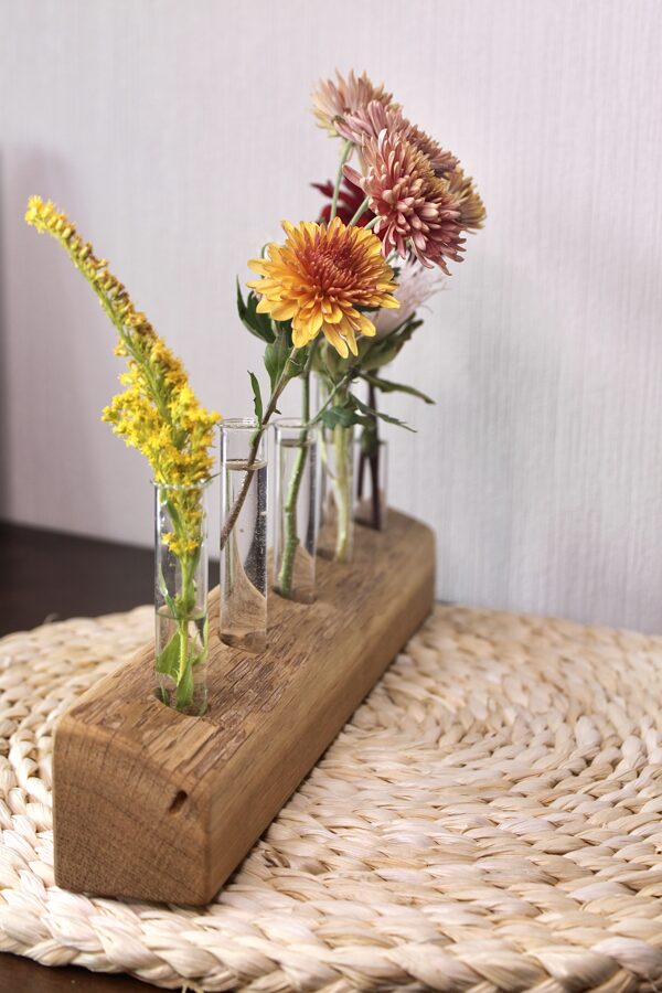 Unique wooden vase 