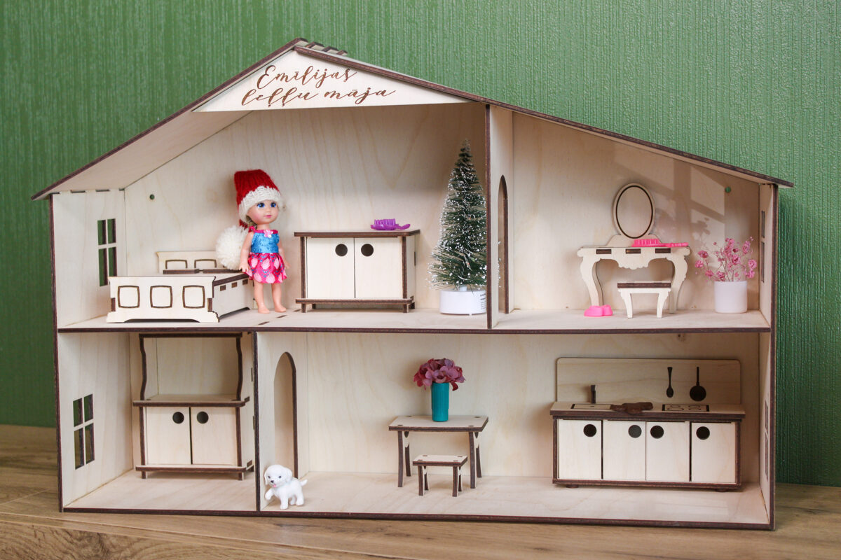 Wooden doll house furniture- drawer