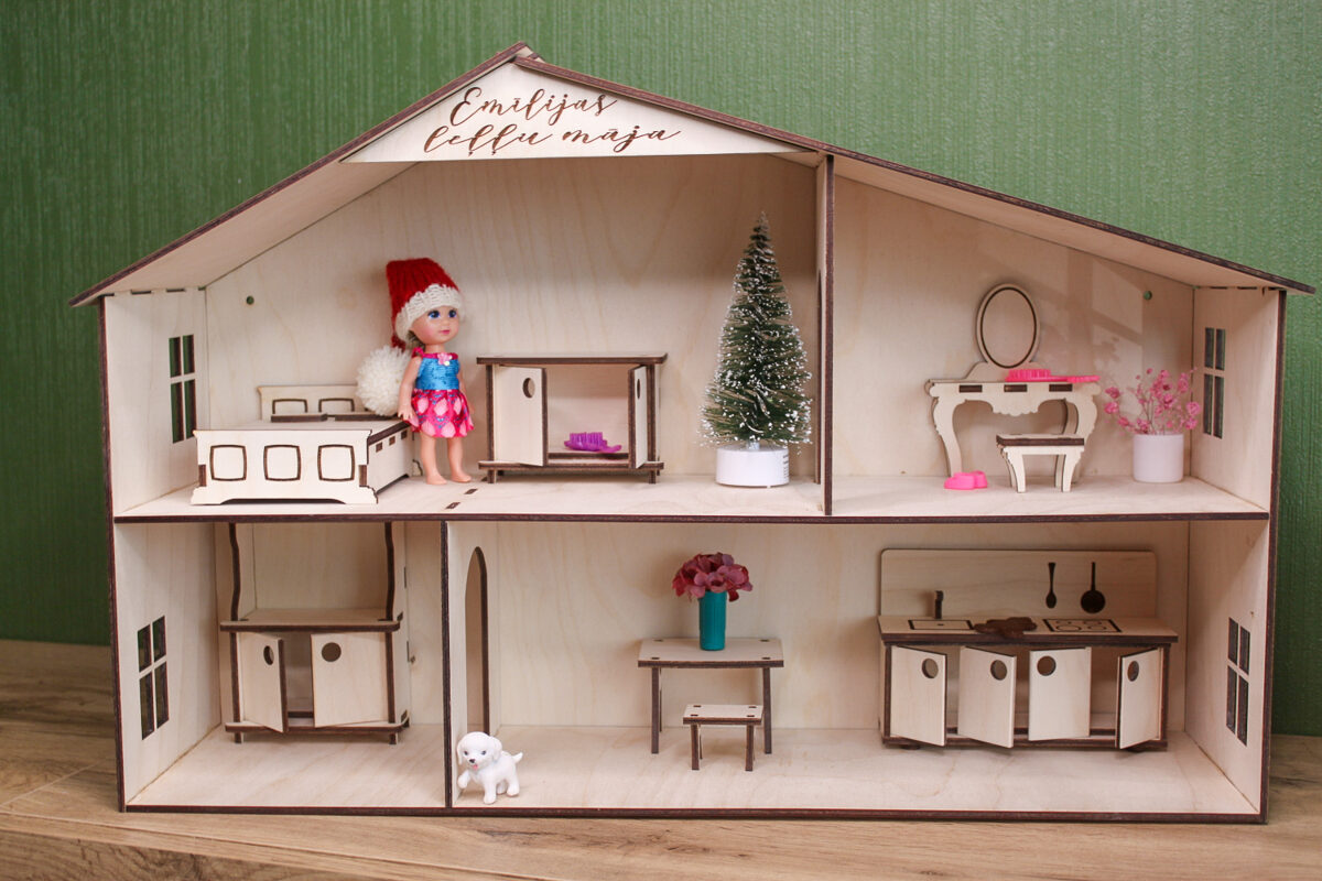 Wooden doll house furniture- drawer