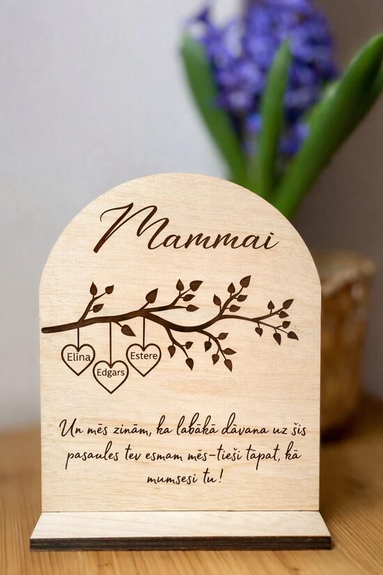 Dāvana Mātes dienā, personalizēts dekors 