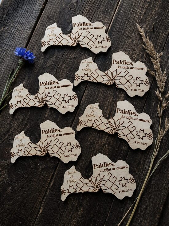 Personalizēti koka magnēti