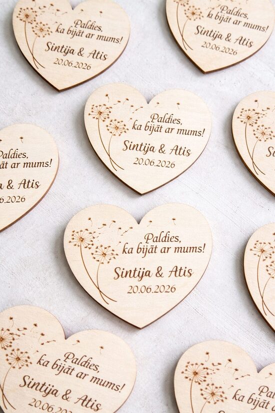 Personalizēti koka magnēti