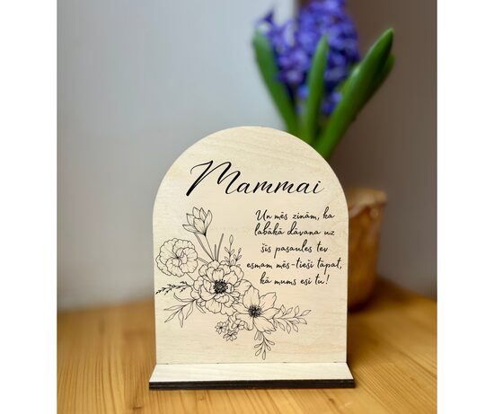 Dāvana Mātes dienā, personalizēts dekors