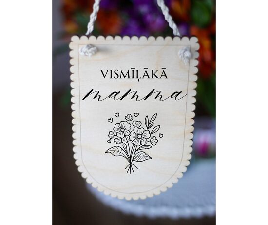 Māmiņdienas dāvana, personalizēts koka dekors