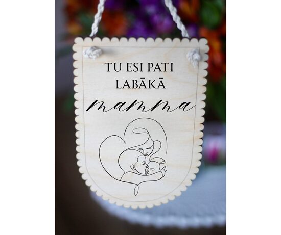 Māmiņdienas dāvana, personalizēts koka dekors