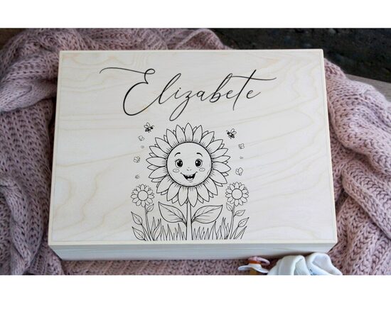 Personalizēta koka atmiņu lāde 