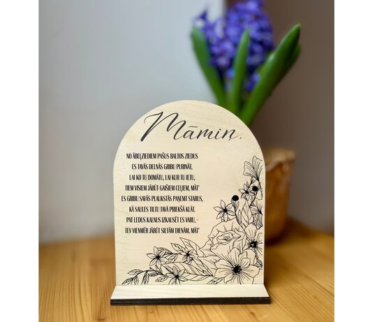 Dāvana Mātes dienā, personalizēts dekors