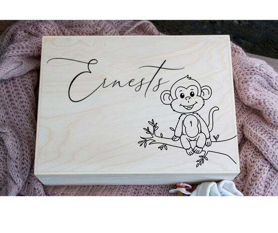 Personalizēta koka atmiņu lāde 