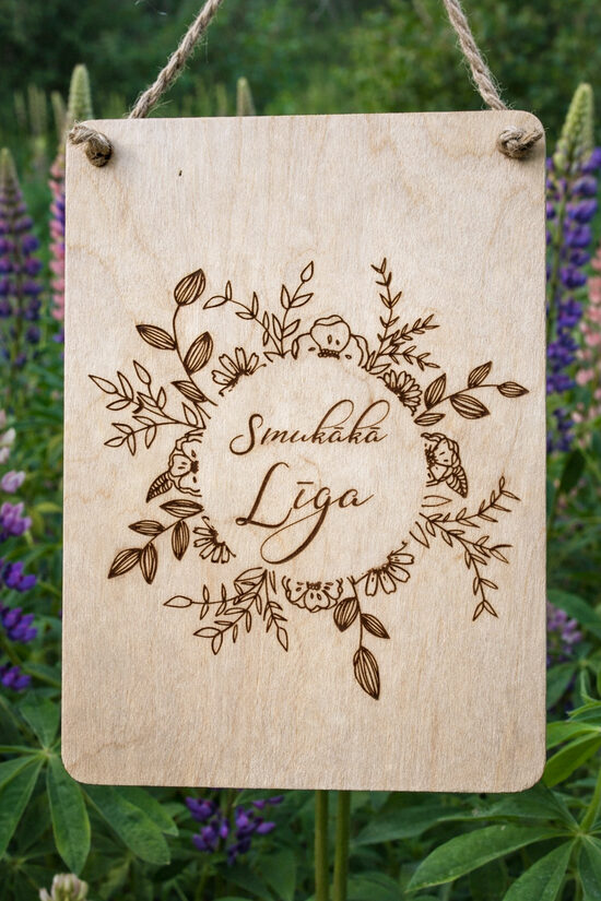 Personalizēts dekors- dēlītis, dāvana Līgai