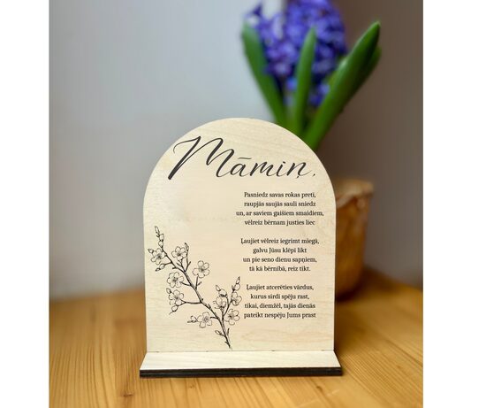 Dāvana Mātes dienā, personalizēts dekors