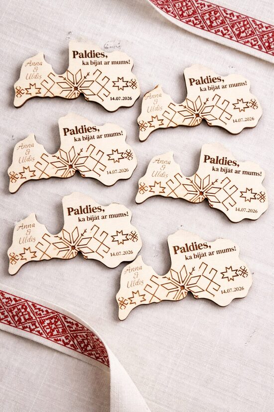 Personalizēti koka magnēti