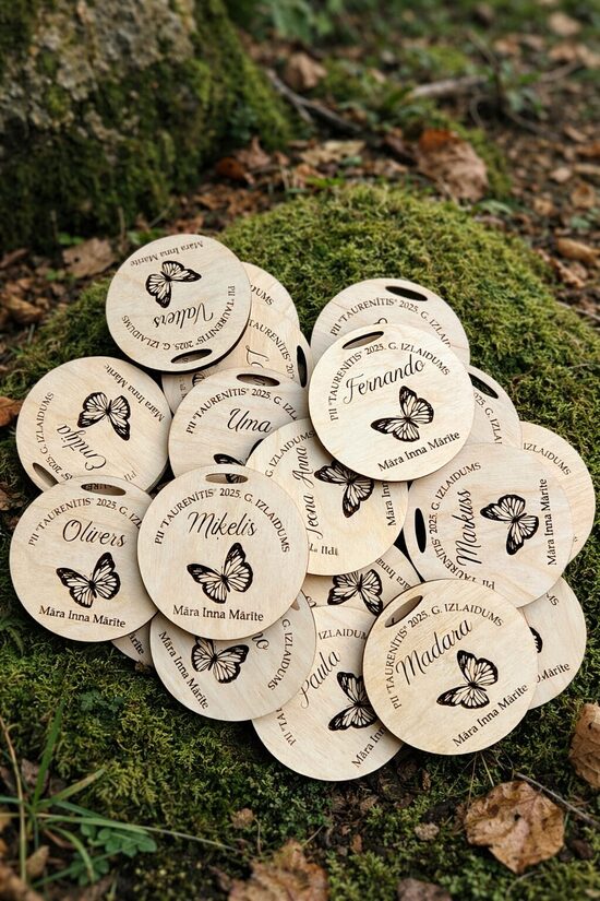 Personalizētas koka medaļas- bērnudārza izlaidumam