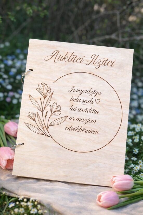 Personalizēts, vertikāls foto albums 