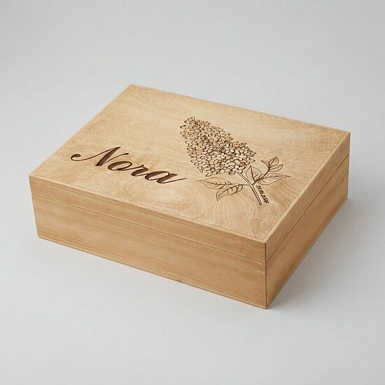 Personalizēta koka atmiņu lāde 