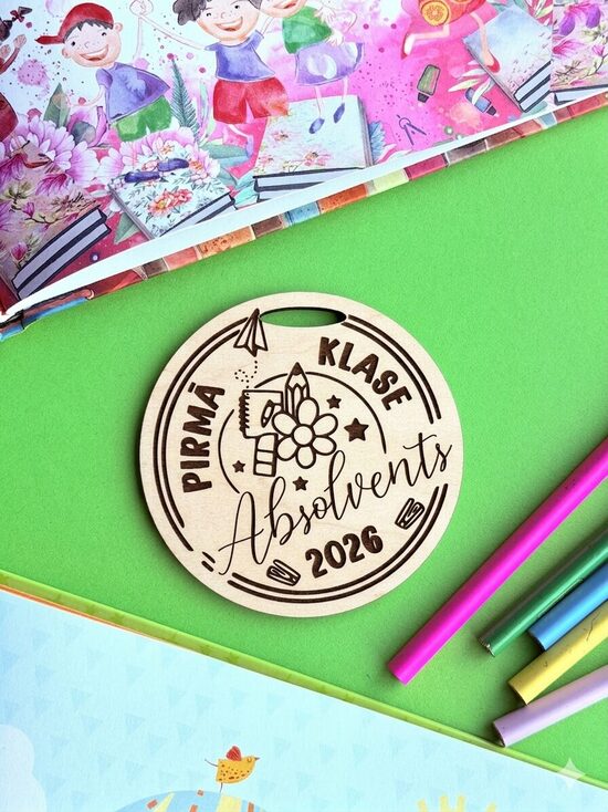 Personalizētas koka medaļas- bērnudārza izlaidumam