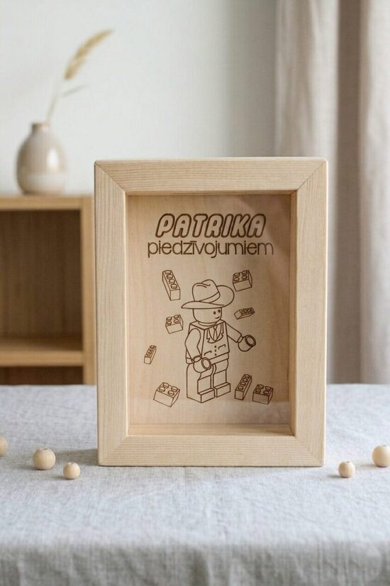 Personalizēta koka krājkase LEGO 