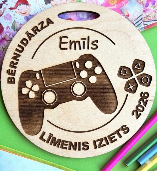 Personalizētas koka medaļas- bērnudārza izlaidumam