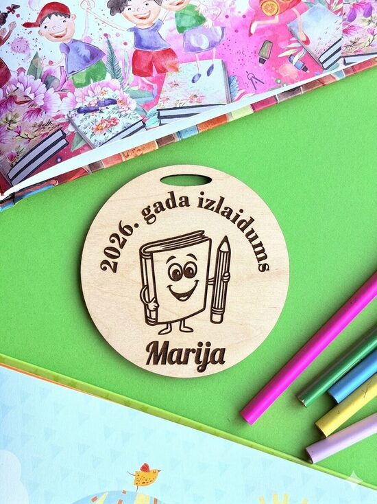 Personalizētas koka medaļas- bērnudārza izlaidumam