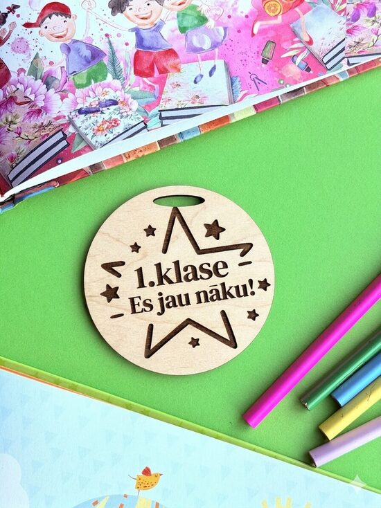 Personalizētas koka medaļas- bērnudārza izlaidumam