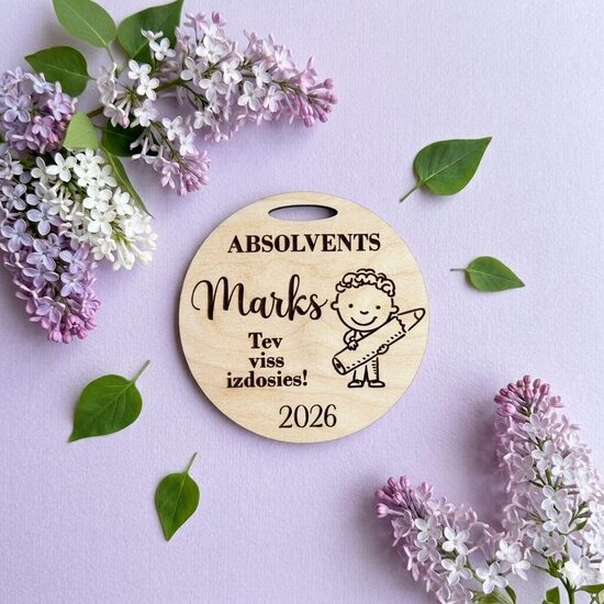 Personalizētas koka medaļas- bērnudārza izlaidumam