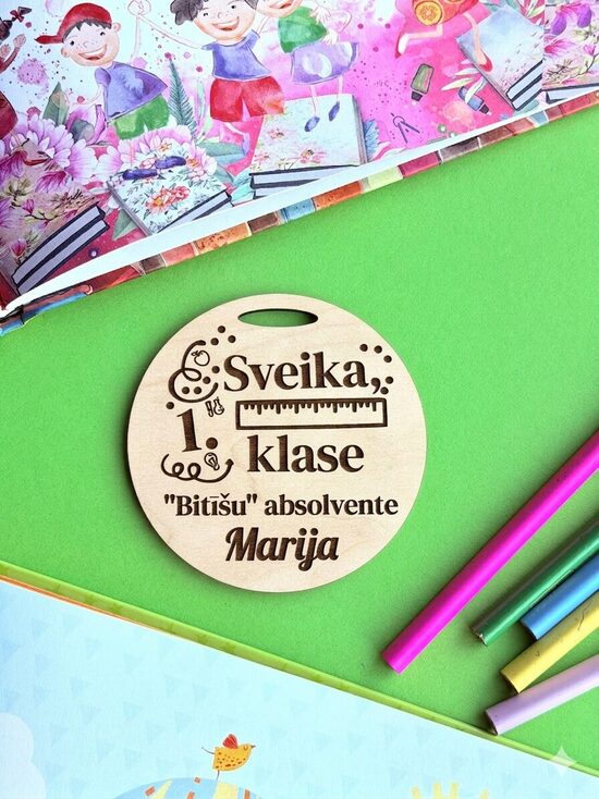Personalizētas koka medaļas- bērnudārza izlaidumam