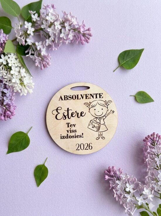 Personalizētas koka medaļas- bērnudārza izlaidumam
