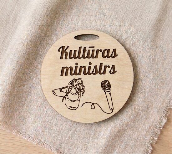 Kāzu amatu koka medaļas 