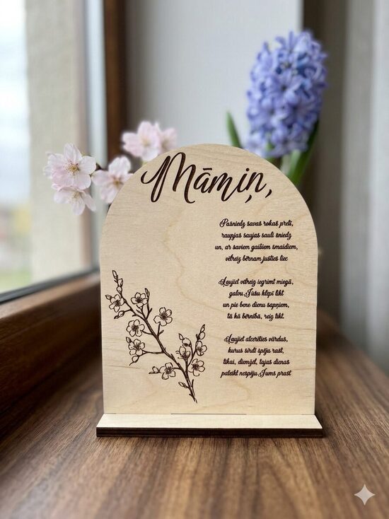 Dāvana Mātes dienā, personalizēts dekors 