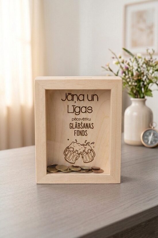 Personalizēta krājkase JĀNIM un LĪGAI