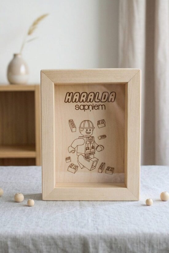 Personalizēta koka krājkase LEGO 