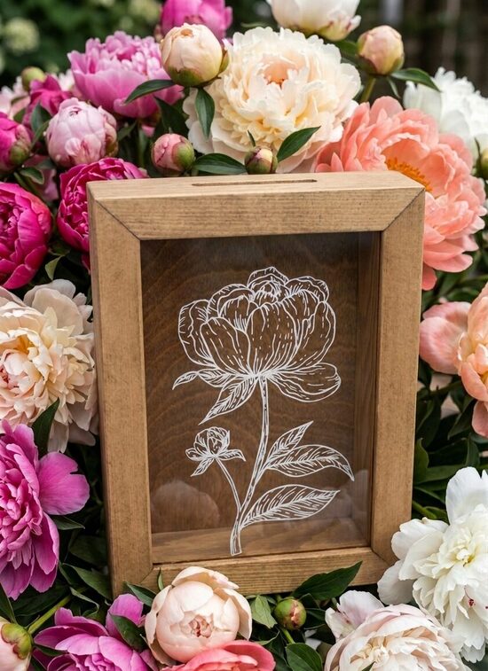 Personalizēta koka krājkase 