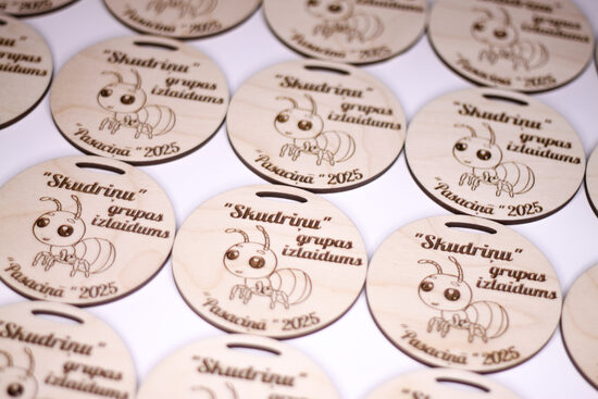 Personalizētas koka medaļas- bērnudārza izlaidumam