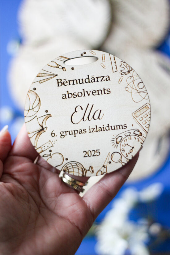 Personalizētas koka medaļas- bērnudārza izlaidumam