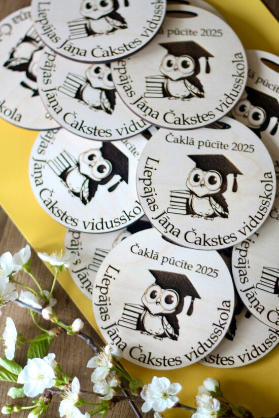 Personalizētas koka medaļas- bērnudārza izlaidumam