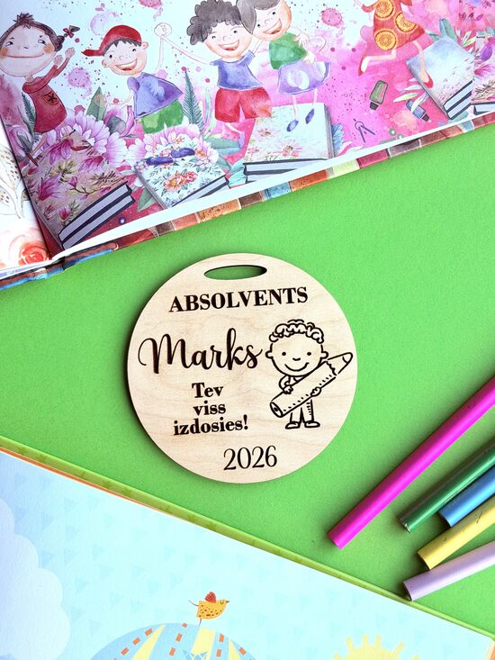 Personalizētas koka medaļas- bērnudārza izlaidumam