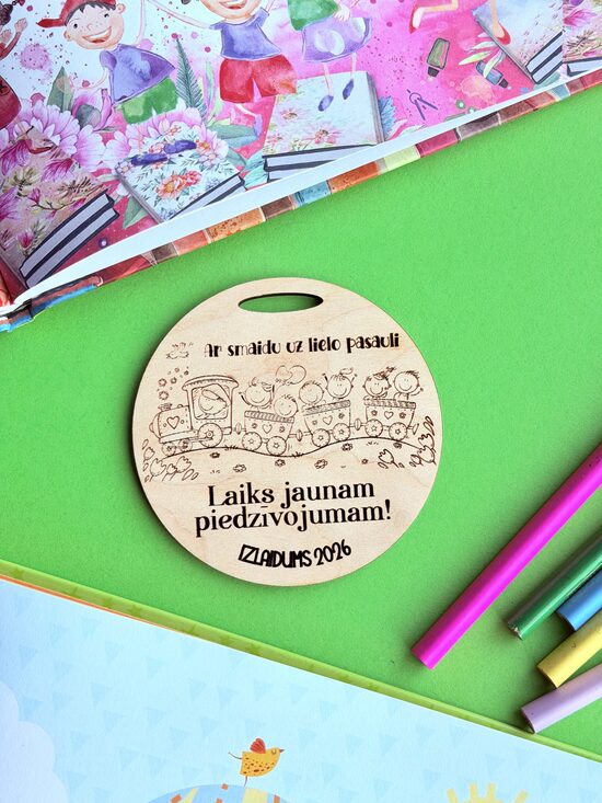 Personalizētas koka medaļas- bērnudārza izlaidumam