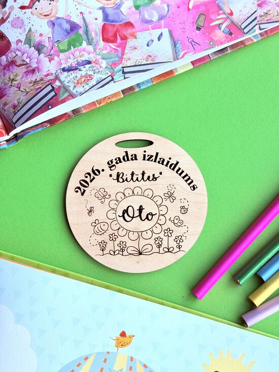 Personalizētas koka medaļas- bērnudārza izlaidumam