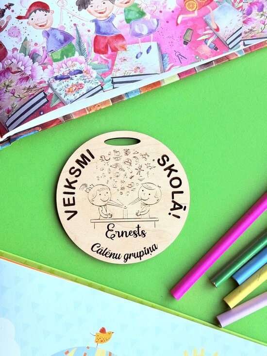 Personalizētas koka medaļas- bērnudārza izlaidumam