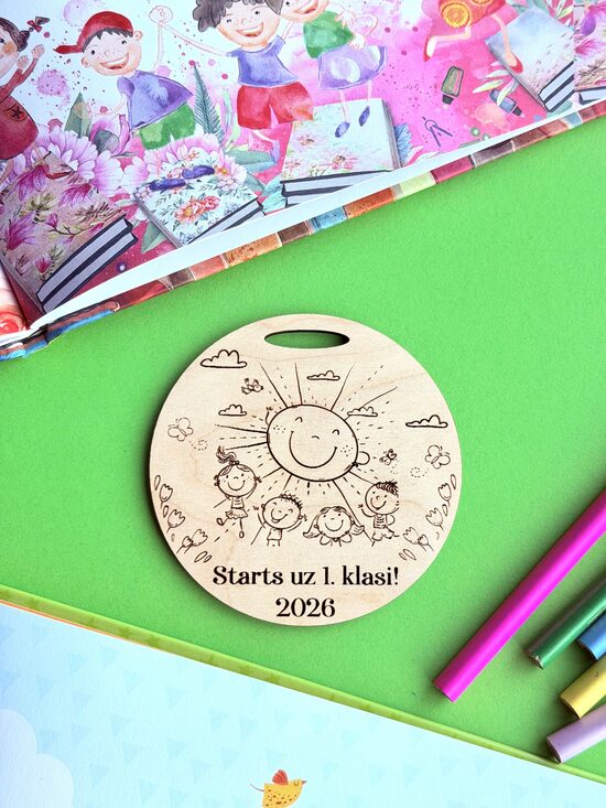 Personalizētas koka medaļas- bērnudārza izlaidumam