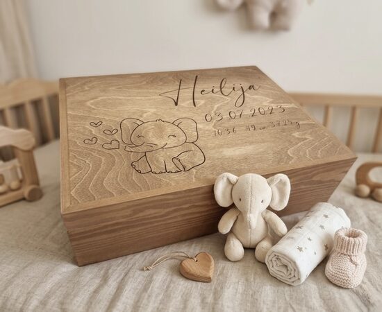 Personalizēta koka atmiņu lāde 