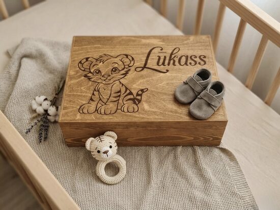 Personalizēta koka atmiņu lāde 