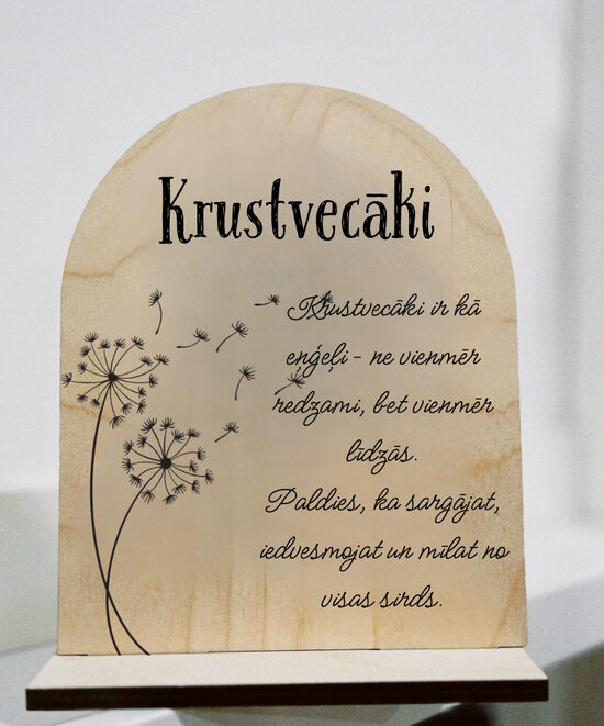 Dāvana krustvecākiem - dekors 