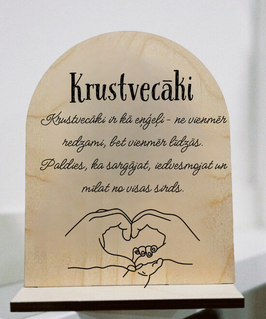 Dāvana krustvecākiem - dekors 