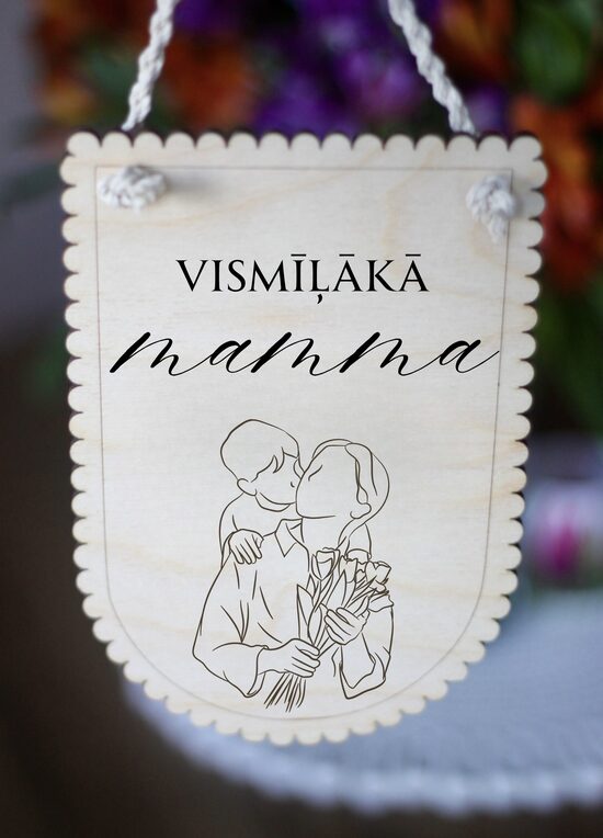 Māmiņdienas dāvana, personalizēts koka dekors
