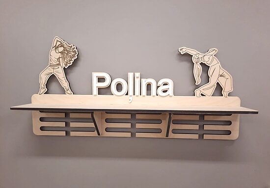 Personalizēts koka medaļu stends Hip Hop