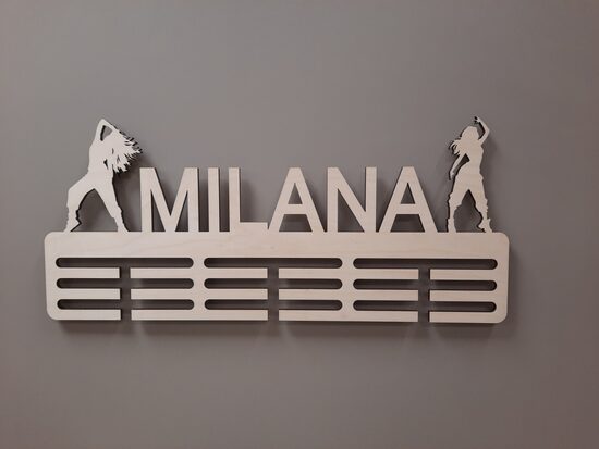 Personalizēts medaļu stends dejotājai 