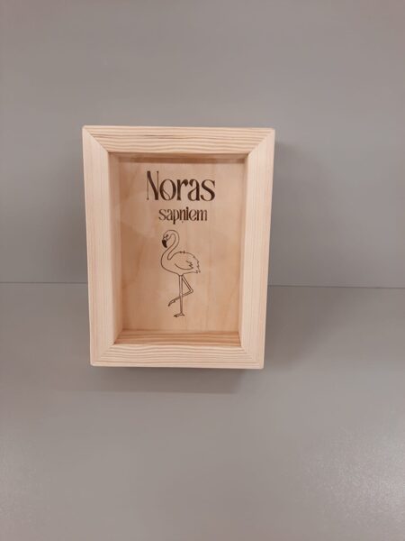 Personalizēta koka krājkase 