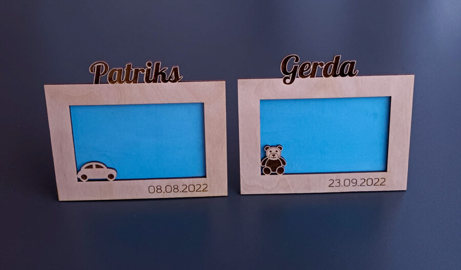 Personalizēti foto rāmīši mazuļa fotogrāfijai