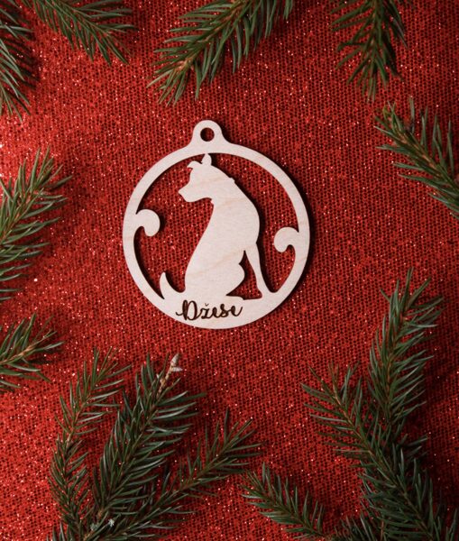 Personalizēts rotājums sunim 